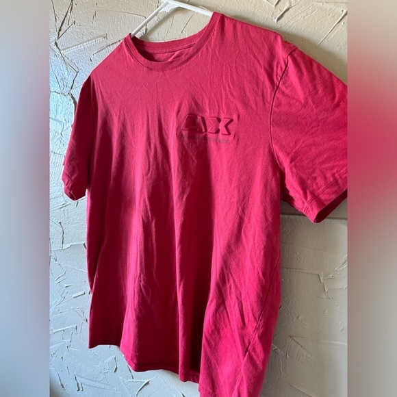 Armani Exchange NWOT Mens Red Tee Shirt Size L Cotton Soft - Picture 2 of 7